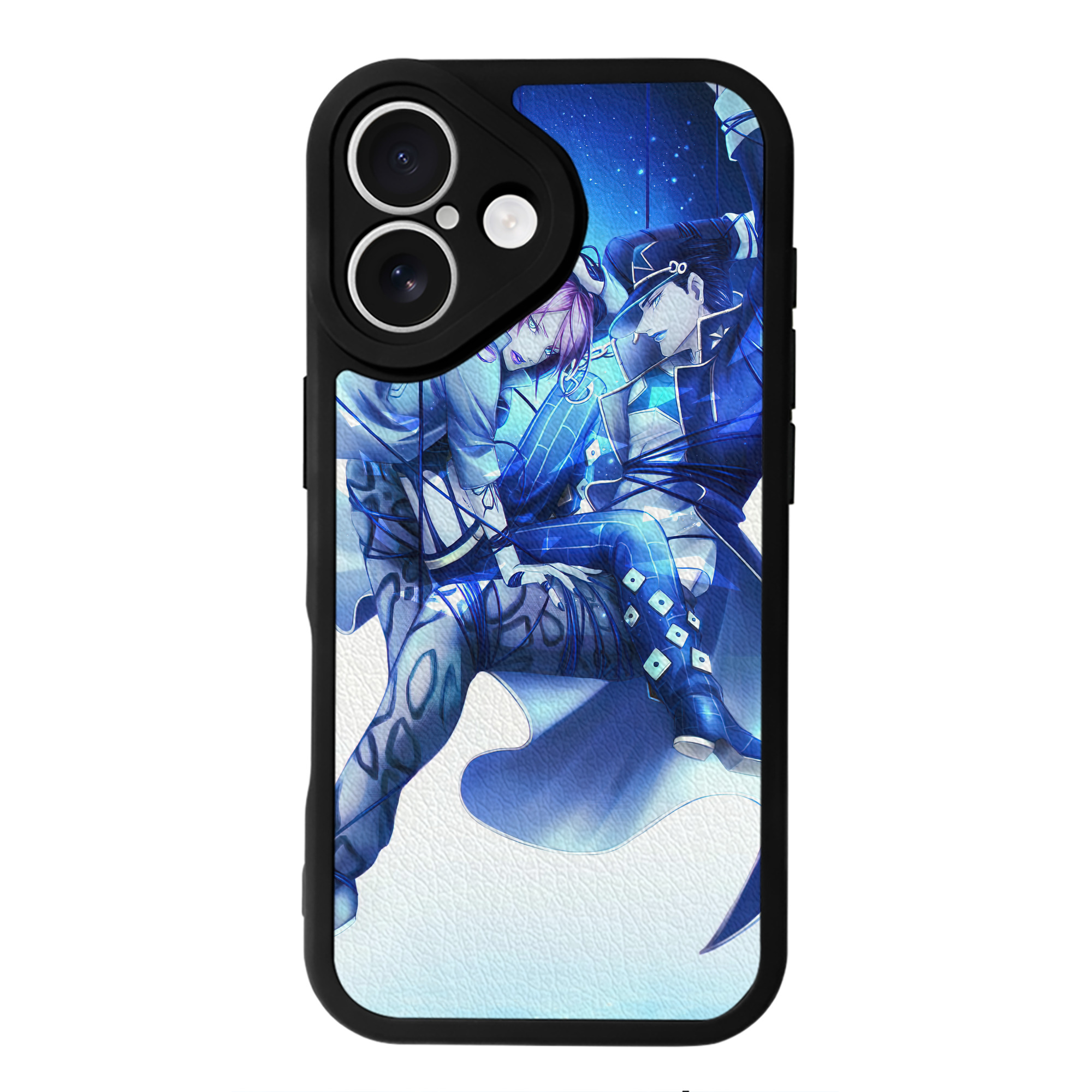 （画像用） ジョジョの奇妙な冒険 JoJo's Bizarre Adventure 【iPhone 16シリーズ対応】シリコンスマホケース（レザー調） 材質：シリコン